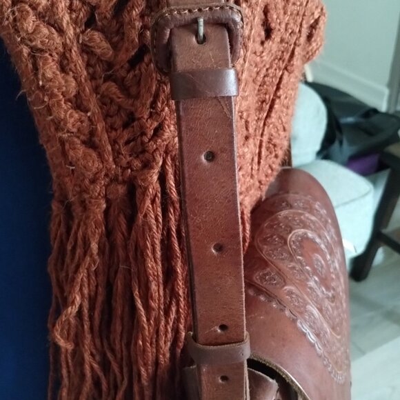 Tooled leather purse, Mexico - Picture 5 of 6